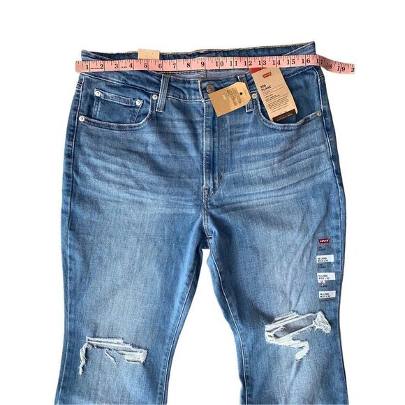 LEVI'S Women's 726 High Rise Slim Fit Flare Jeans - Picture 8 of 10